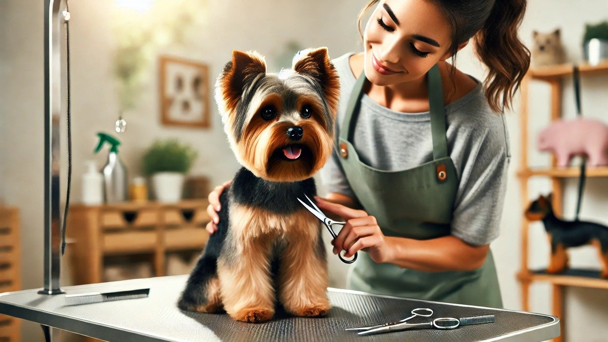 Goldendoodle grooming at Robin's Groomingdales Dunwoody GA &mdash; doodle teddy bear cut grooming