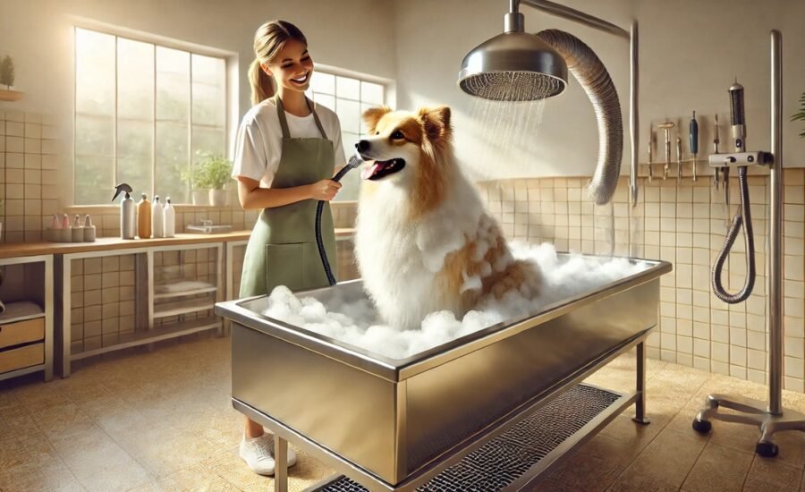 Fresh and fluffy dog bath grooming service &mdash; Robin's Groomingdales Dunwoody GA