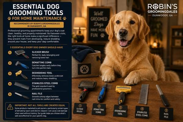 Essential Dog Grooming Tools Every Dunwoody Pet Owner Should Have at Home