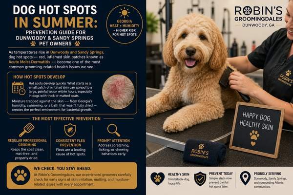 Dog Hot Spots in Summer: Prevention & Treatment Guide for Dunwoody Pet Owners