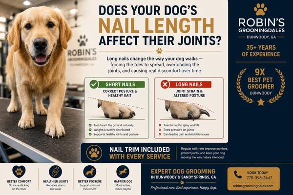 Dog Nail Trimming in Dunwoody: How Often, How To, and When to Call a Groomer